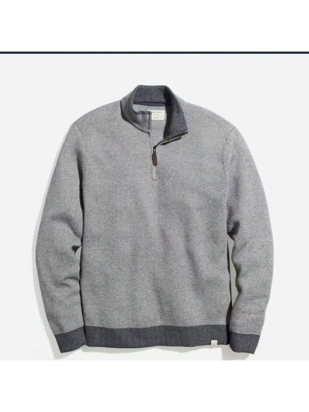 Marine layer Myers quarter Zip Sweater